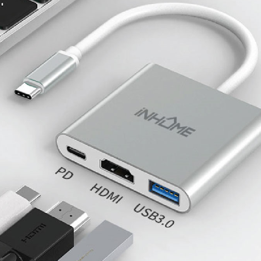 iNHOME 3合1 USB C 擴展分插器