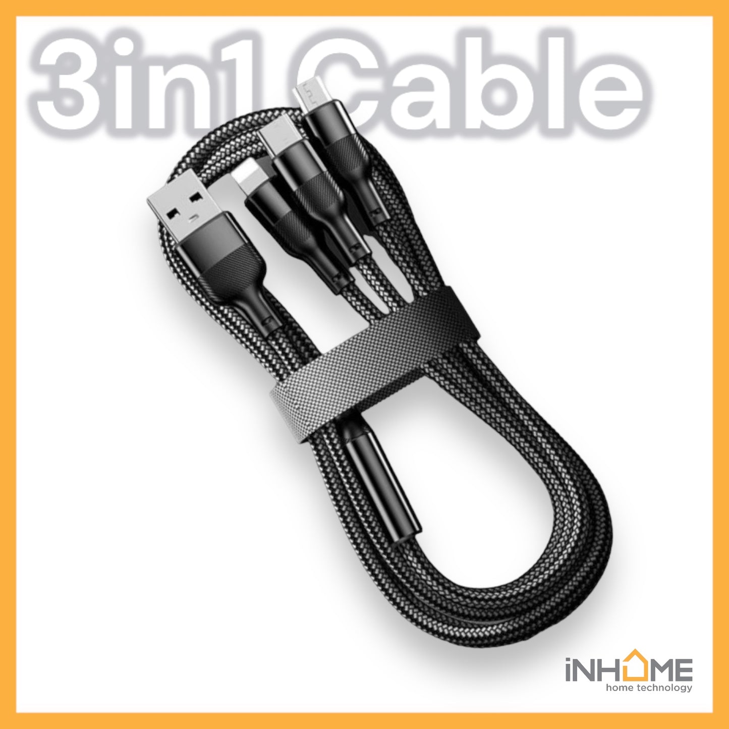 iNHOME  三合一 快速充電線